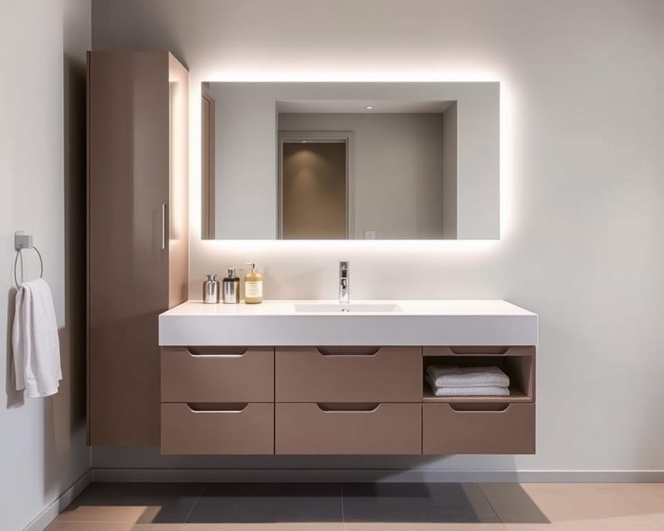 Bathroom vanity features