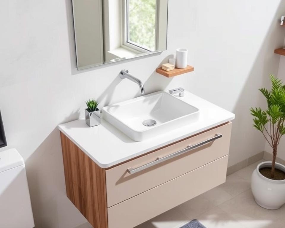 Budget-friendly bathroom vanity