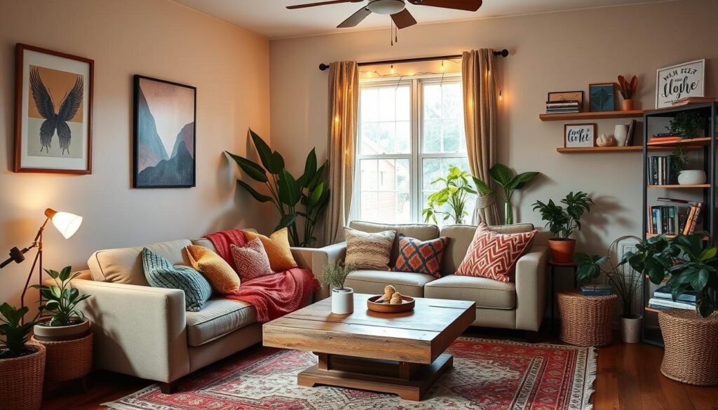 Budget-friendly living room decor