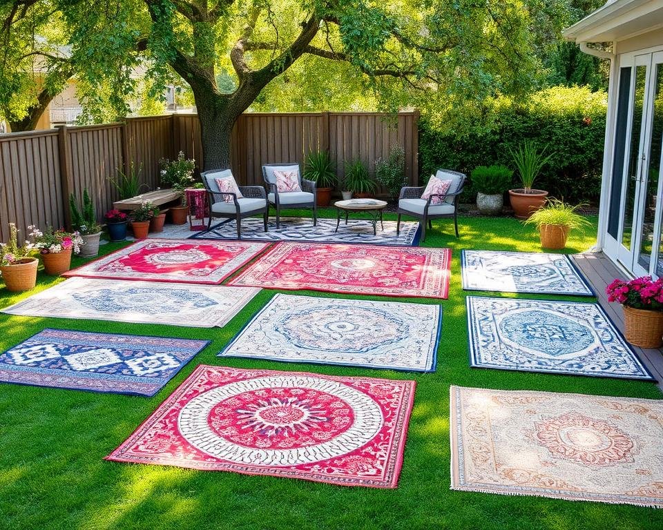 Choosing the right outdoor area rug size