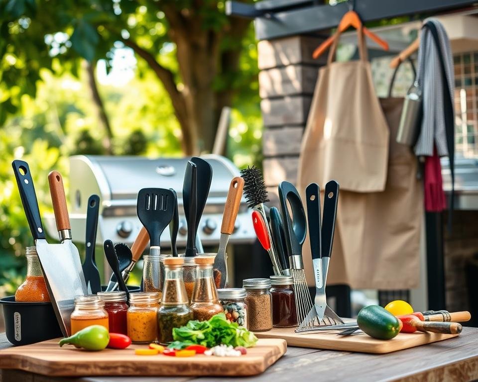 Grill accessories for outdoor cooking