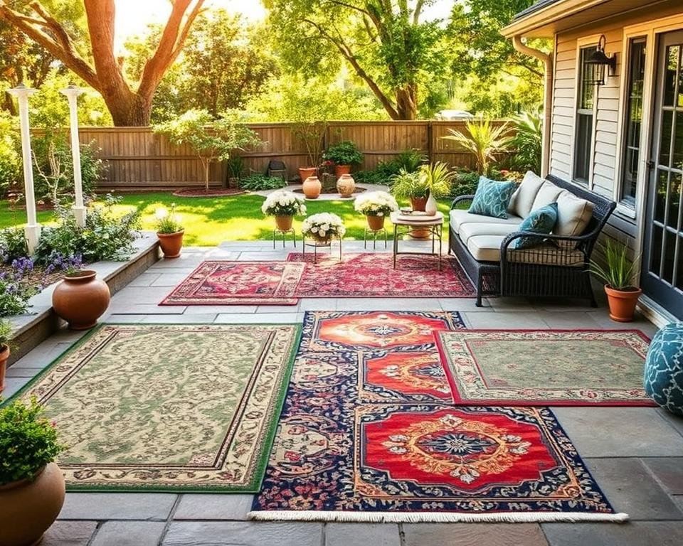 Outdoor rugs and flooring