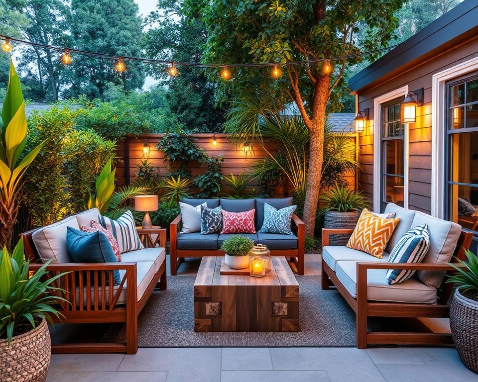 Outdoor seating arrangement
