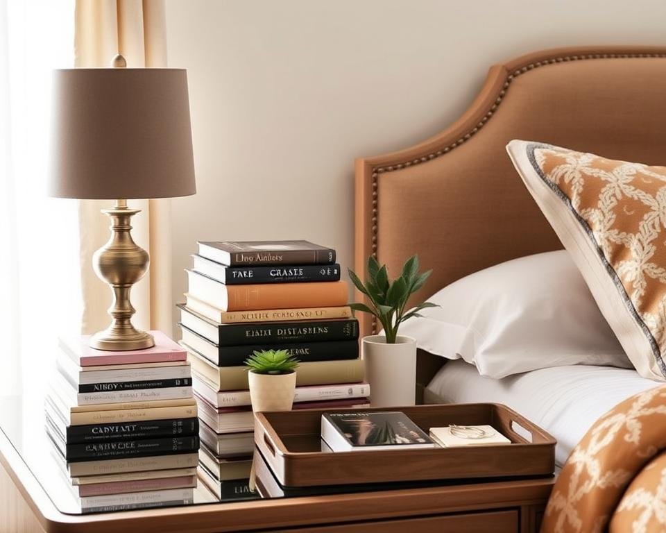 bedside table styling