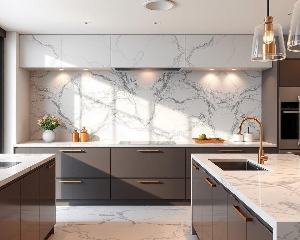 marble backsplash