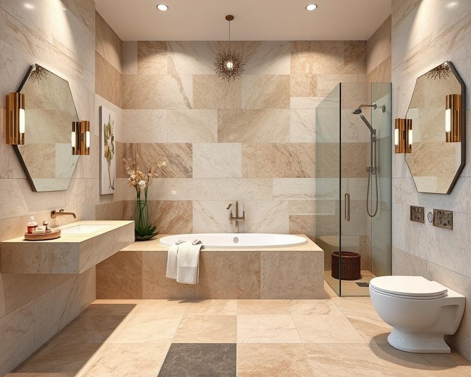 natural stone bathroom tiles