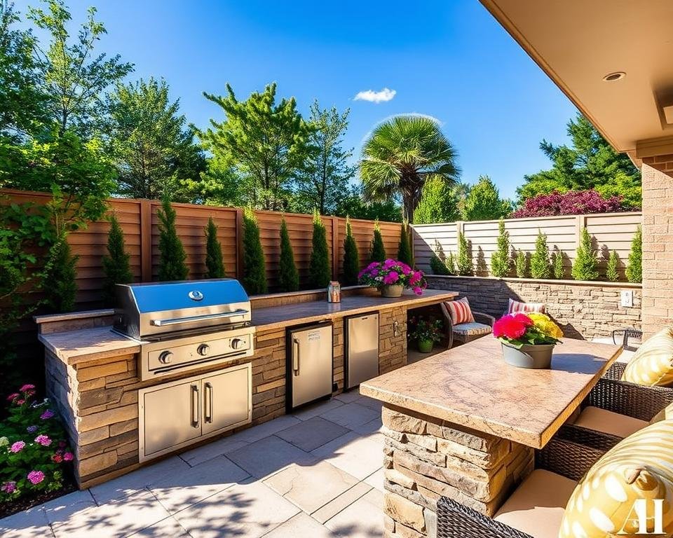 outdoor kitchen
