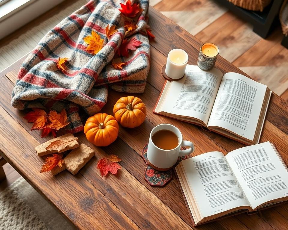 seasonal coffee table decor