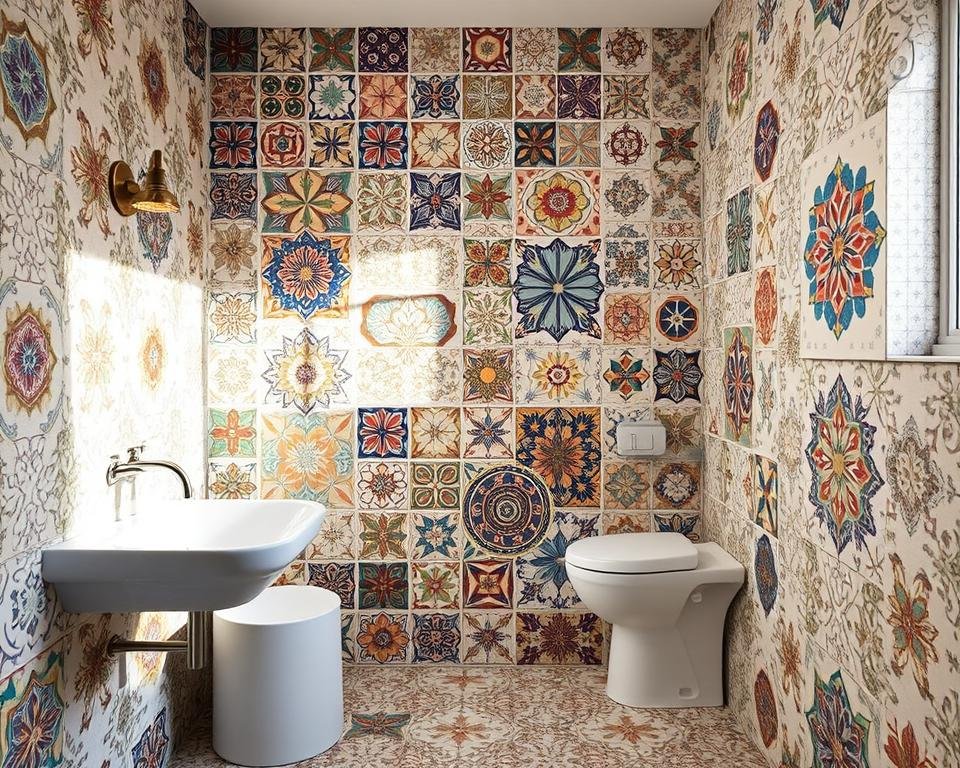 small bathroom tile patterns