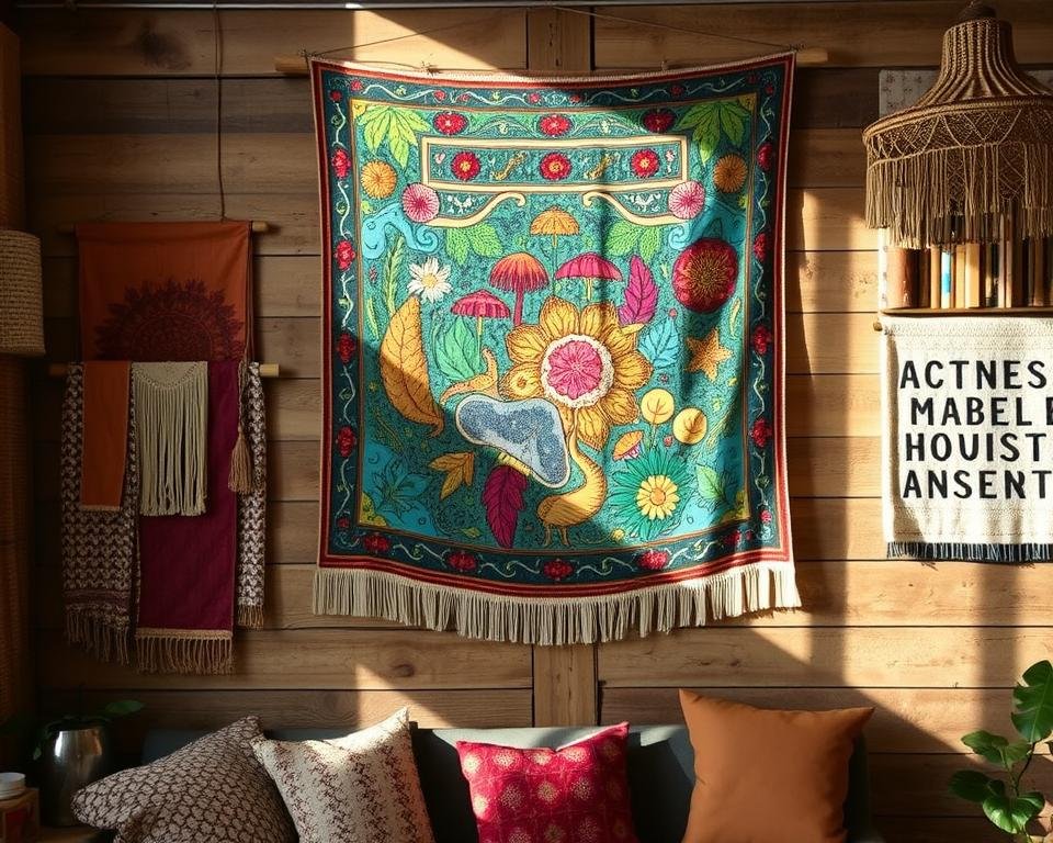 tapestries and textile wall art
